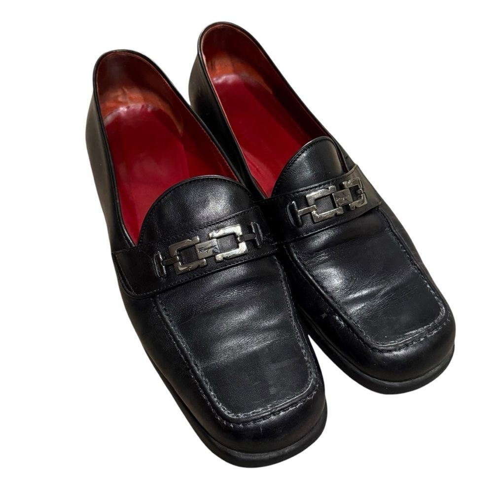 Salvatore‎ Ferragamo Men’s 9 Horsebit Comfort Loafers Black Leather Old Money